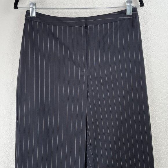 Charter Club High Rise Straight Black White Pinstripe Dress Pants Slacks NWT 6 - Picture 4 of 14